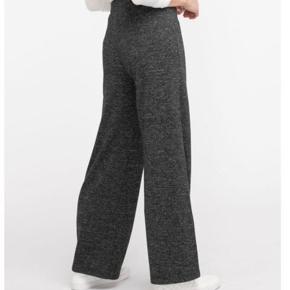 NEW Wide Leg Lounge Pant, Charcoal, L, Recycled Materials! - Picture 3 of 6